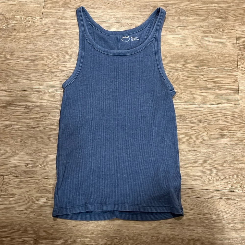 American Eagle Tank Blue. Medium